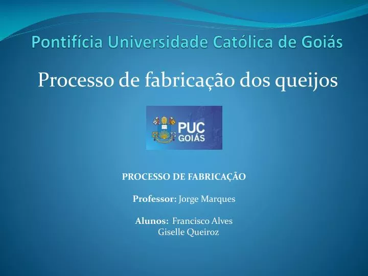 pontif cia universidade cat lica de goi s