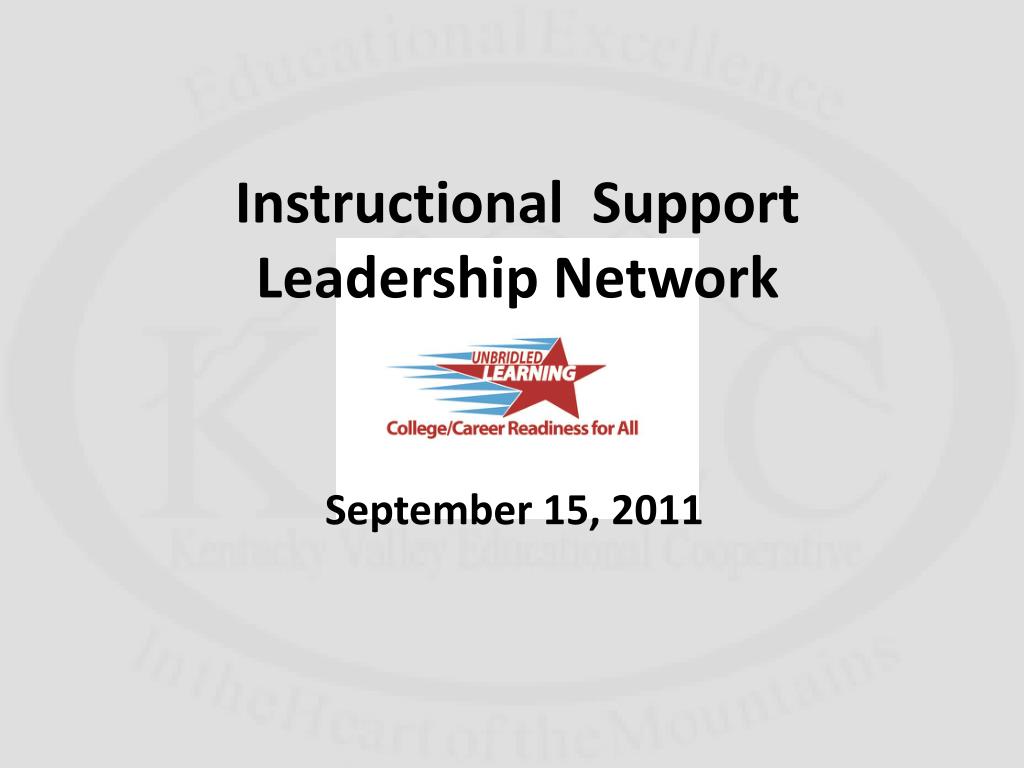 Leader Network Overview Slides PPT - Instructional Support Leadership Network PowerPoint Presentation ...