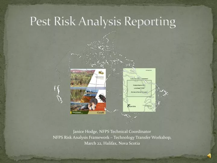 pest risk analysis reporting