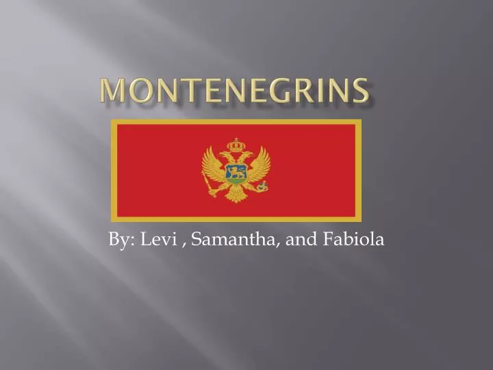 montenegrins
