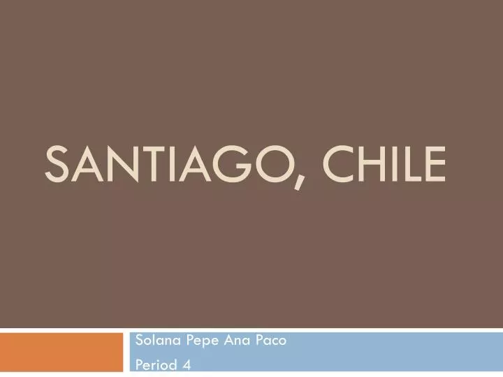 santiago chile