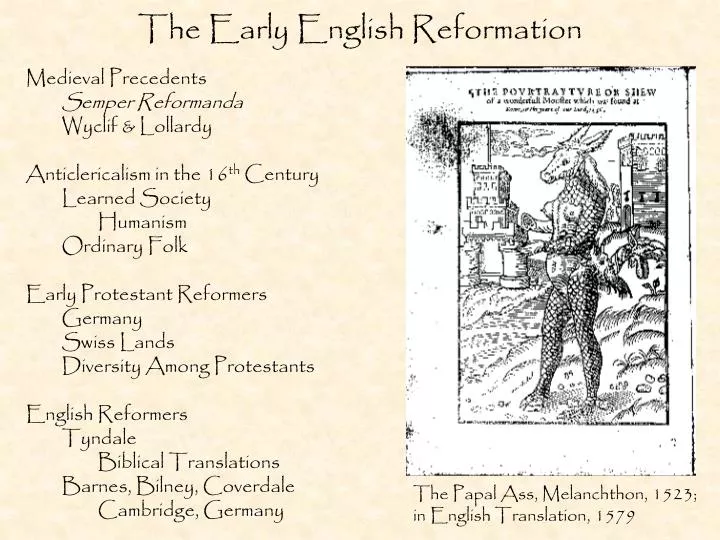 the early english reformation
