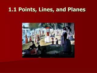 1.1 Points, Lines, and Planes