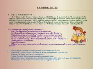 p r o d u c t o 10