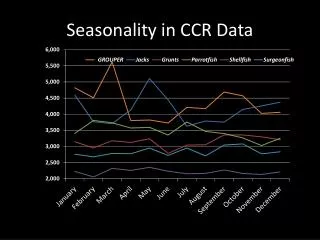 Seasonality in CCR Data