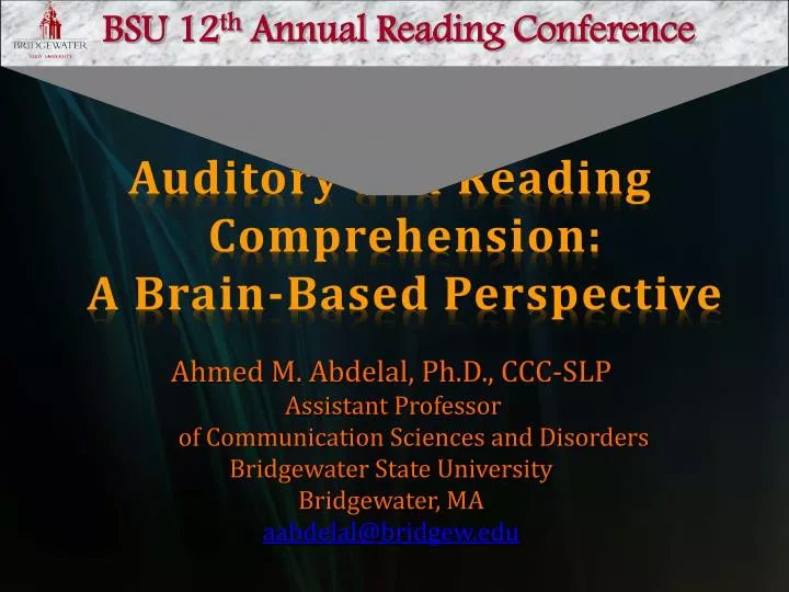 auditory and reading comprehension a brain based perspective