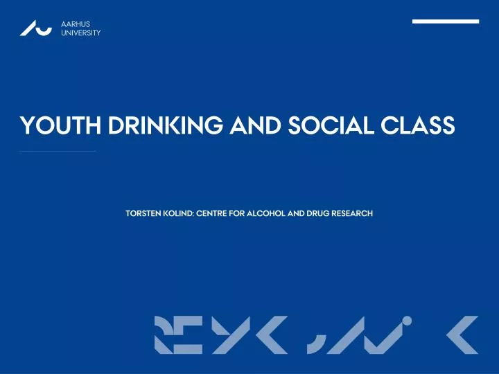youth drinking and social class
