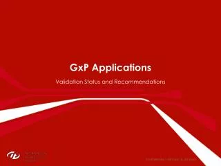 GxP Applications
