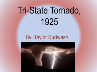 Tri-State Tornado, 1925