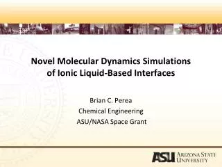 Novel Molecular Dynamics Simulations of Ionic Liquid-Based Interfaces