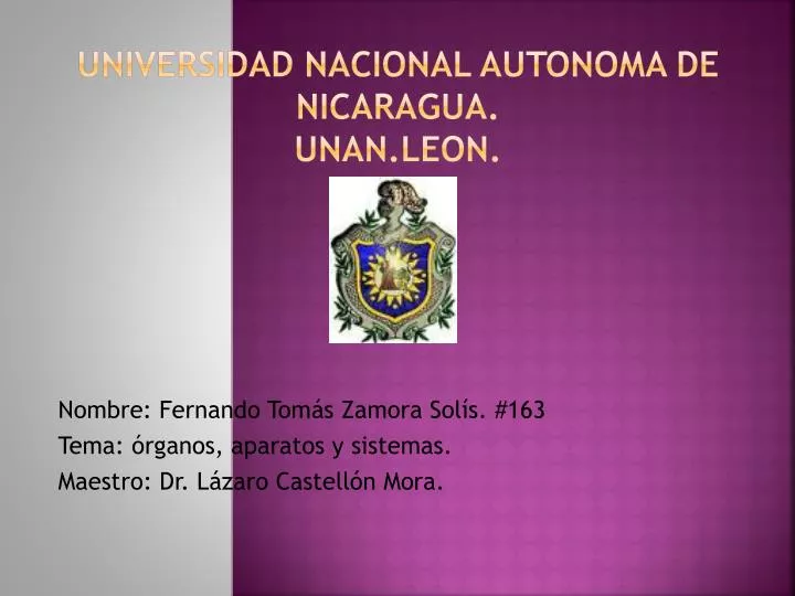 universidad nacional autonoma de nicaragua unan leon