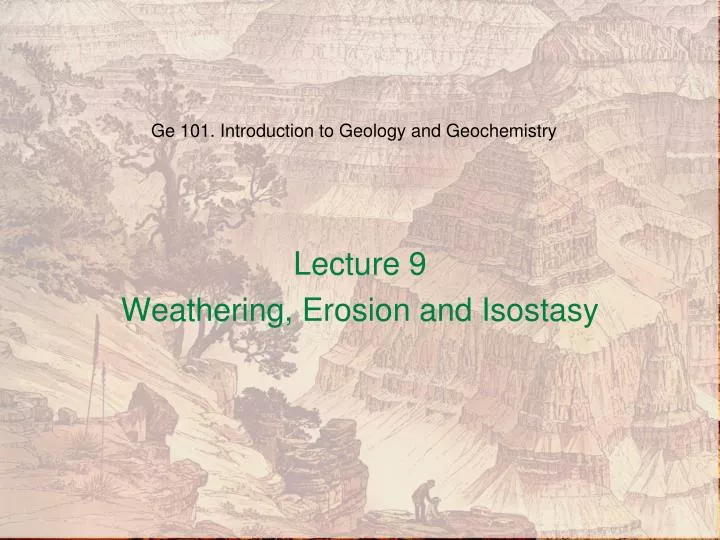 ge 101 introduction to geology and geochemistry