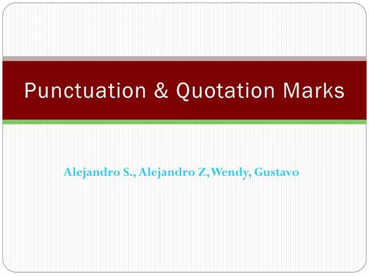 punctuation quotation marks