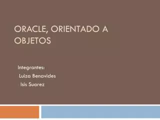 oracle orientado a objetos