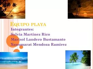 equipo playa