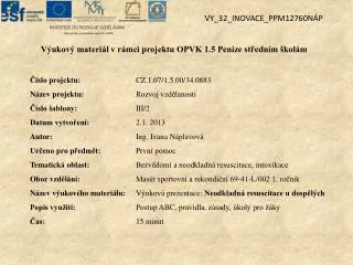 vy 32 inovace ppm12760n p