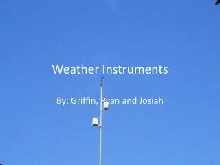 weather instruments