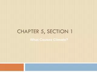 chapter 5 section 1