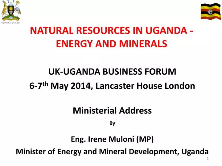 natural resources in uganda energy and minerals