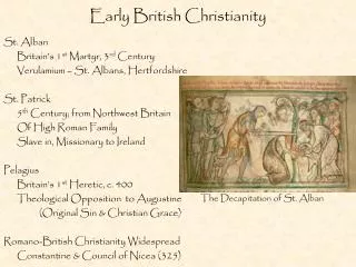 Early British Christianity