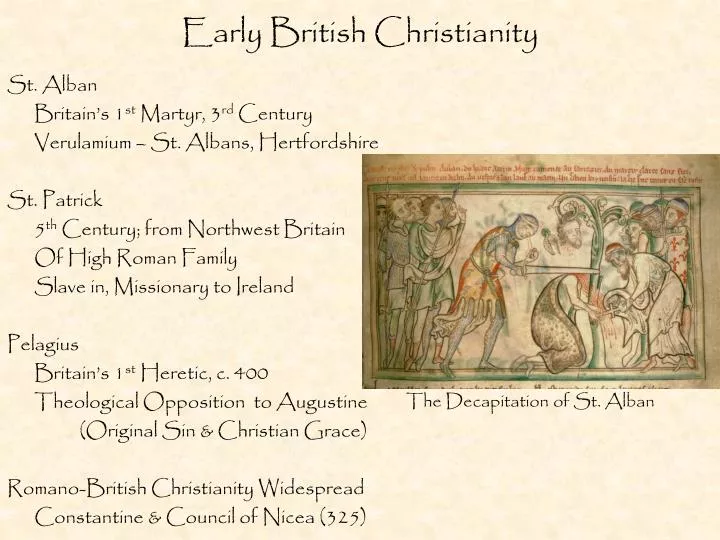 early british christianity