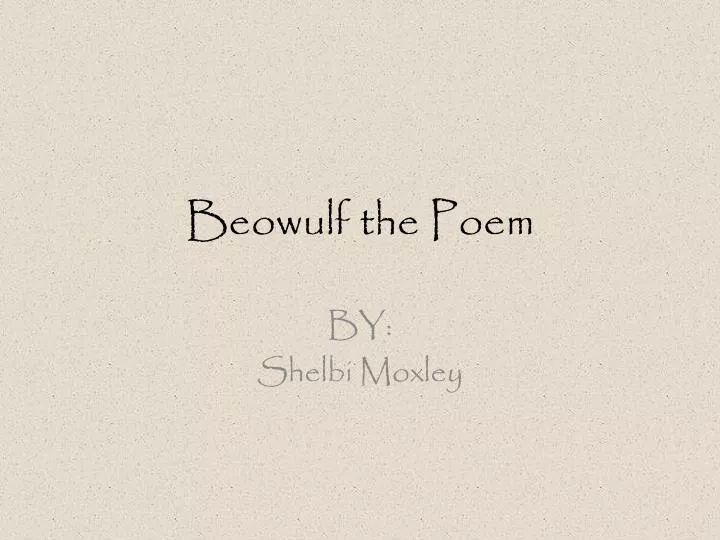 beowulf the poem
