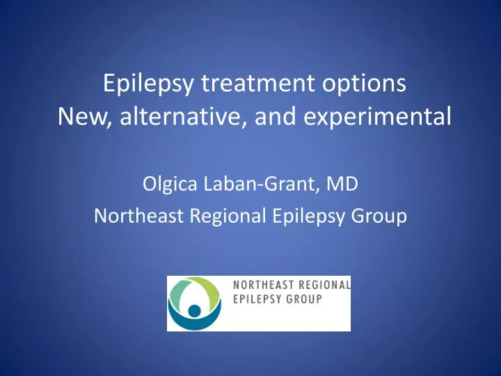 epilepsy treatment options new alternative and experimental