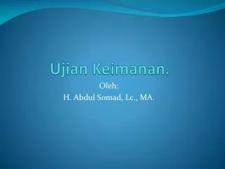 ujian keimanan