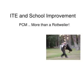 ITE and School Improvement