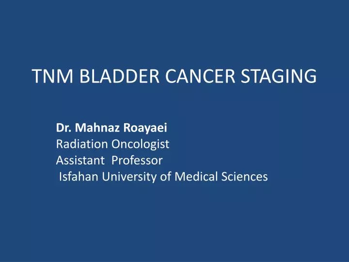 tnm bladder cancer staging