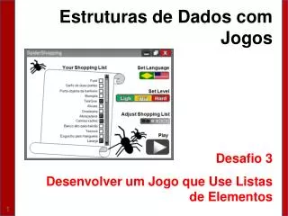 estruturas de dados com jogos