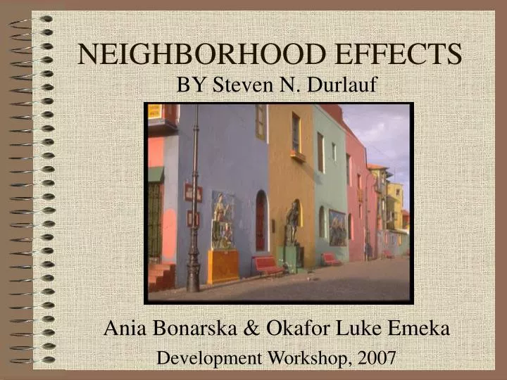 neighborhood effects
