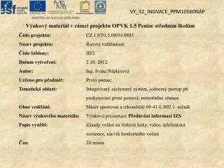 vy 32 inovace ppm10560n p