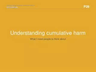 un derstanding cumulative harm