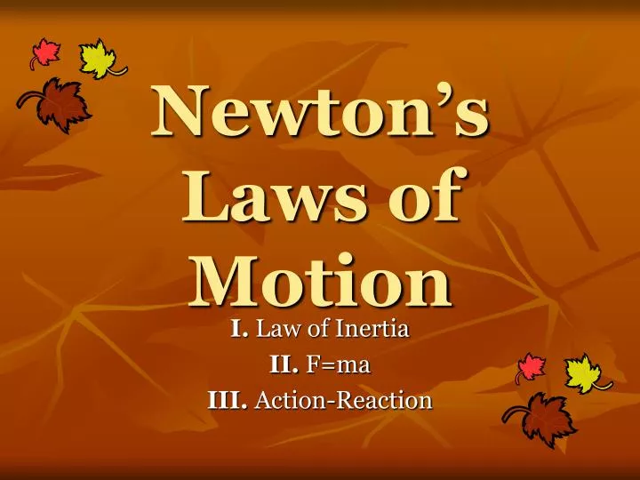 newton s laws of motion