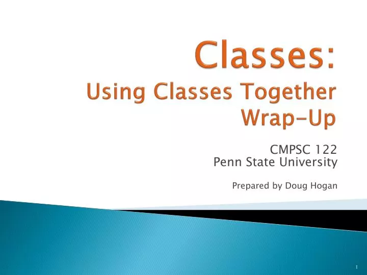 classes using classes together wrap up