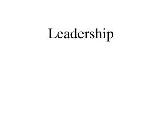 Leadership