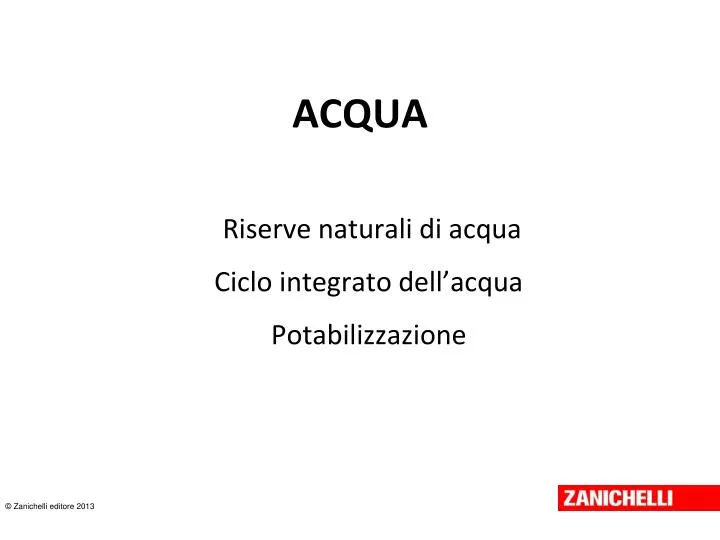 acqua