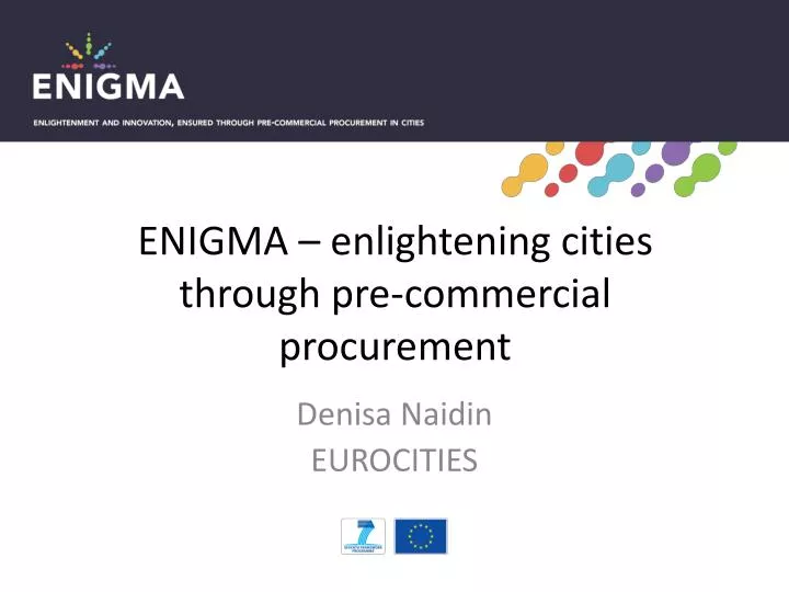 enigma enlightening cities through pre commercial p rocurement