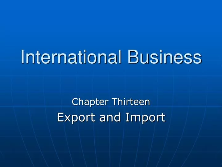 international business