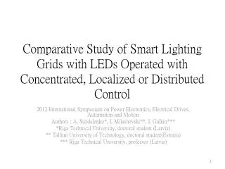 2012 International Symposium on Power Electronics, Electrical Drives, Automation and Motion