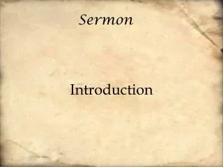 Sermon