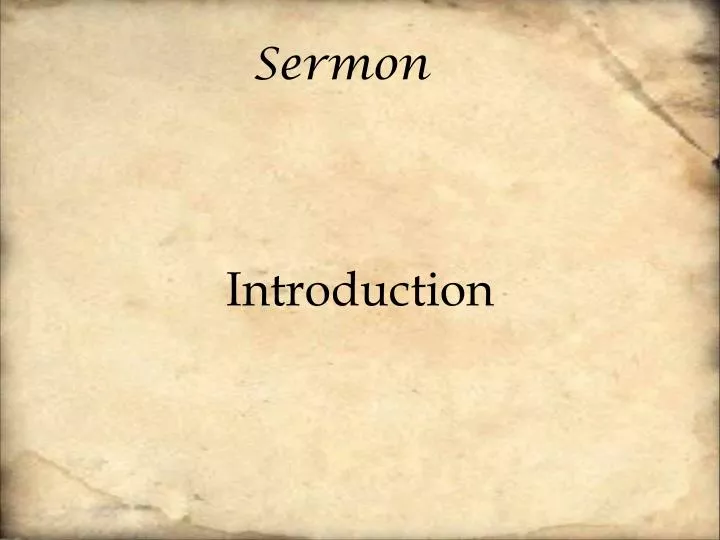 sermon