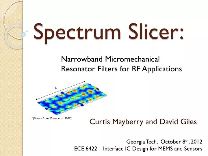 spectrum slicer