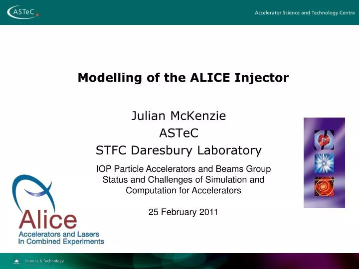 modelling of the alice injector