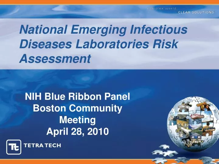 national emerging infectious diseases laboratories risk assessment