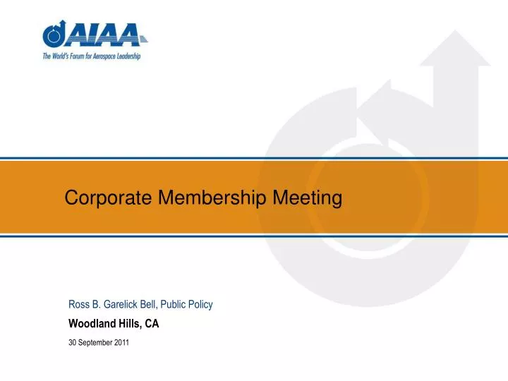 corporate membership meeting