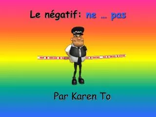 le n gatif ne pas