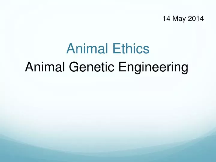 animal ethics