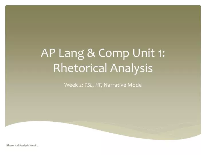 ap lang comp unit 1 rhetorical analysis